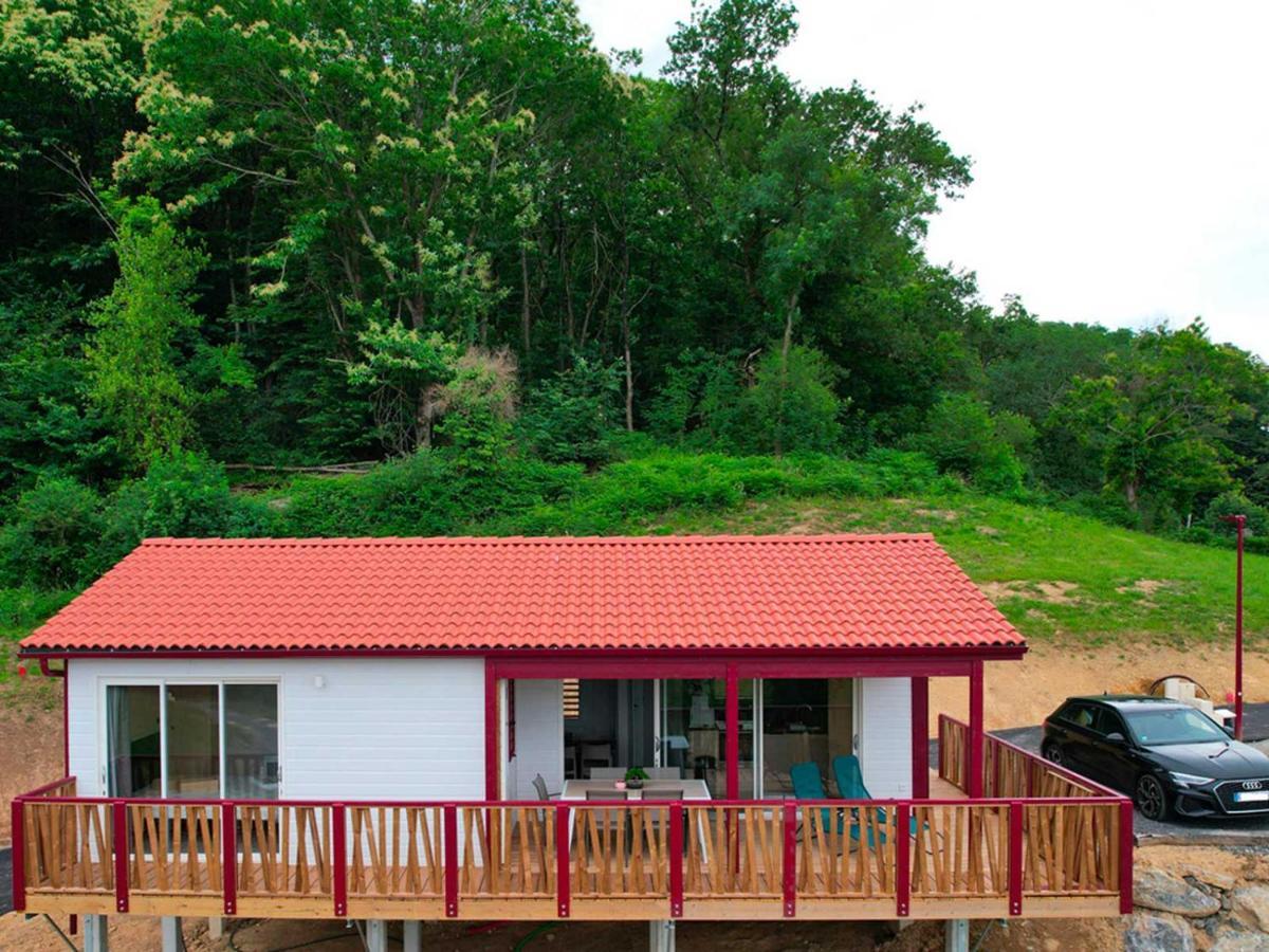 Chalet Avec Piscine, Climatisation & Vue De 2 A 6 Personnes - Hasparren - Pays Basque - Chalet Ibaia ภายนอก รูปภาพ