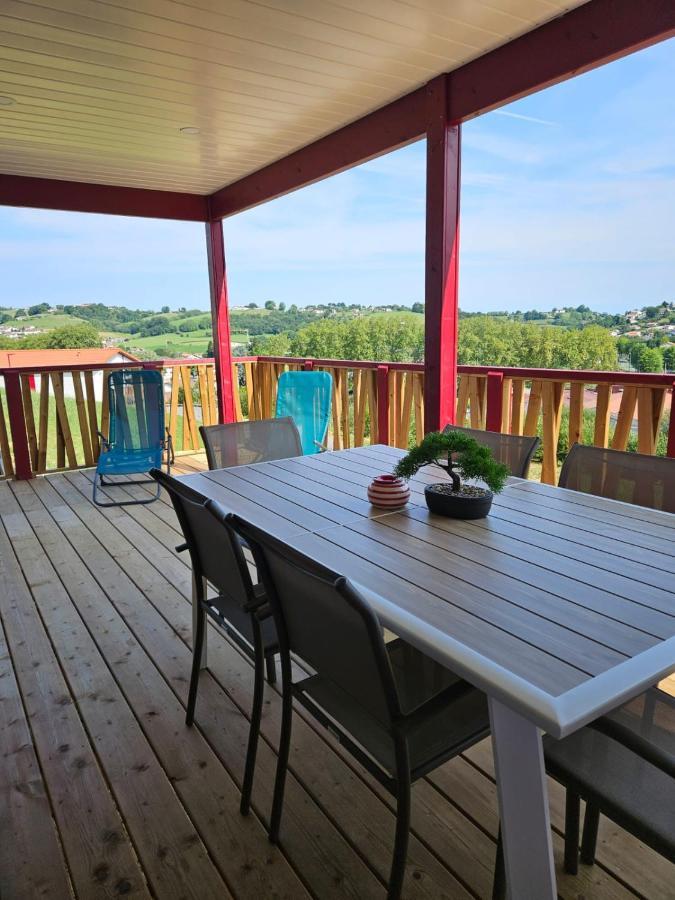 Chalet Avec Piscine, Climatisation & Vue De 2 A 6 Personnes - Hasparren - Pays Basque - Chalet Ibaia ภายนอก รูปภาพ